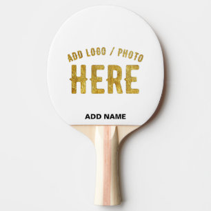 PALA DE PING PONG ESTILOSO MODERNO PERSONALIZABLE BLANCO VERIFICADO 