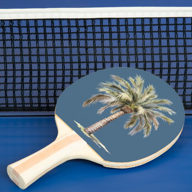 Pala De Ping Pong Estrella de mar palmera playa tropical (in situ)