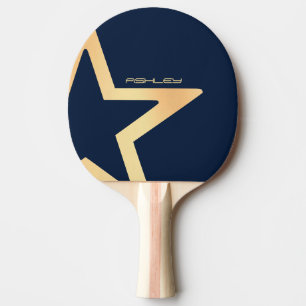 Pala De Ping Pong Estrella Power personalizada (azul)