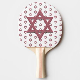 Pala De Ping Pong Estrella Roja de David sin costuras