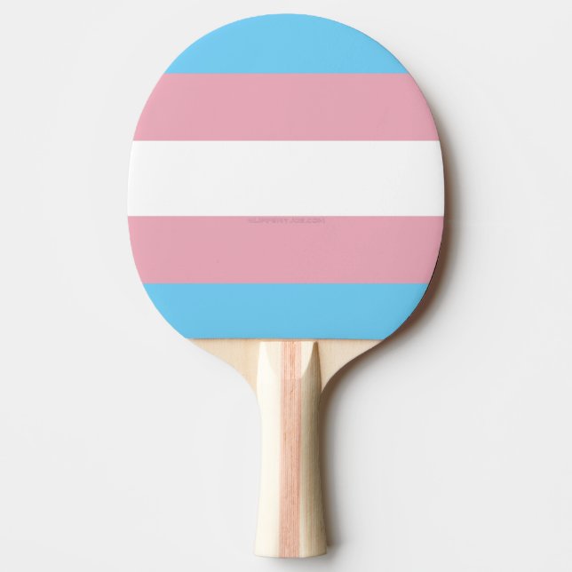 Pala De Ping Pong Estrella transgénero de la diversidad del orgullo  (Anverso)