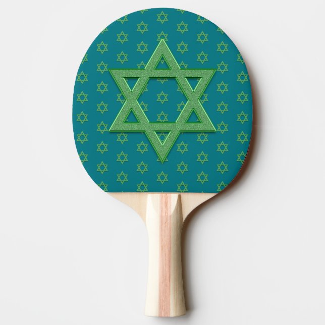 Pala De Ping Pong Estrella Verde de David Seamless (Reverso)