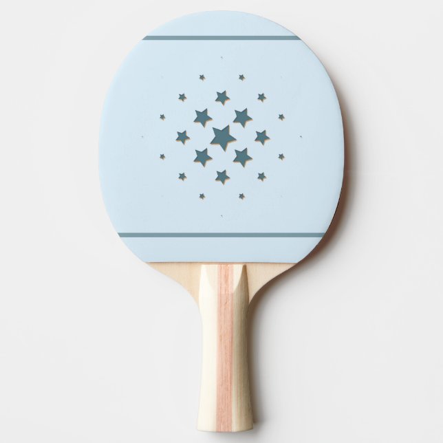 Pala De Ping Pong Estrellas azules (Anverso)