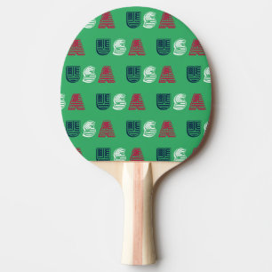 Pala De Ping Pong Estrellas de EE.UU. + franjas