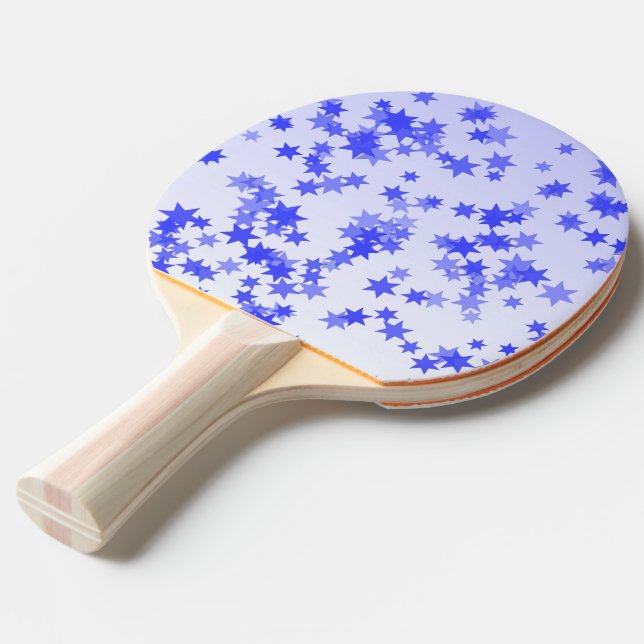 Pala De Ping Pong Estrellas de lavanda (Ángulo frontal)