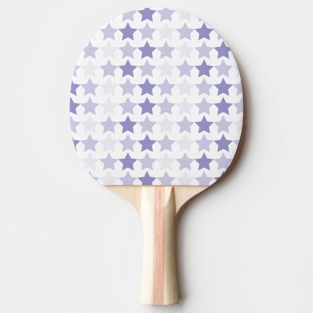 Pala De Ping Pong Estrellas de Ombre Azul Patriótico (Anverso)