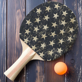 Pala De Ping Pong Estrellas y rayas Vintage