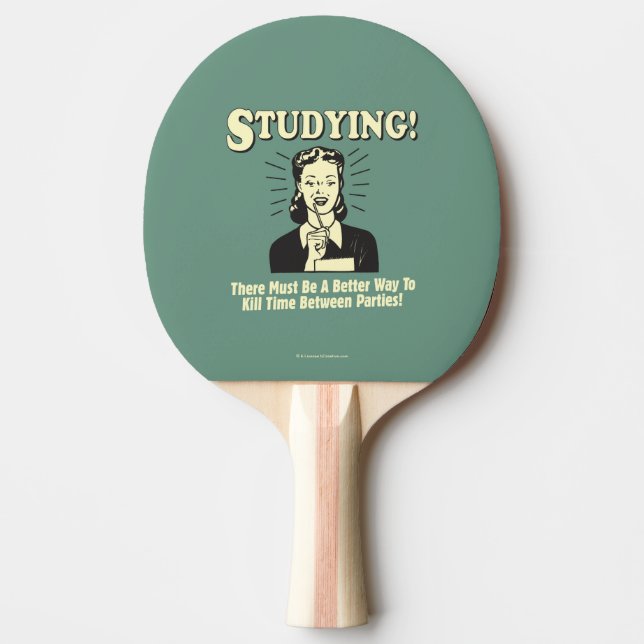 Pala De Ping Pong Estudiar: tiempo de matanza (Anverso)