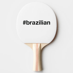 Pala De Ping Pong Etiqueta de BRASIL