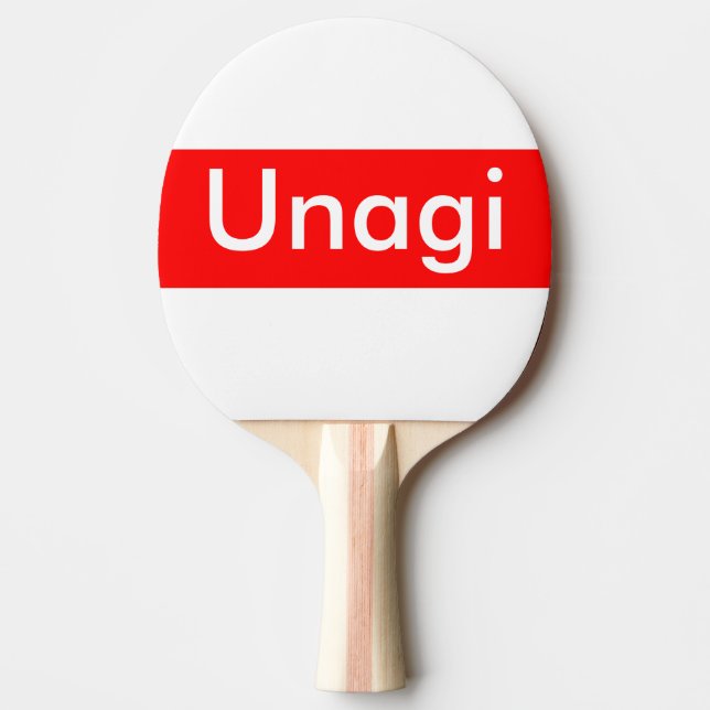 Pala De Ping Pong Etiqueta Unagi (Anverso)