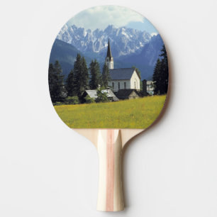 Pala De Ping Pong Europa, Austria, Gosau. La aguja de la iglesia