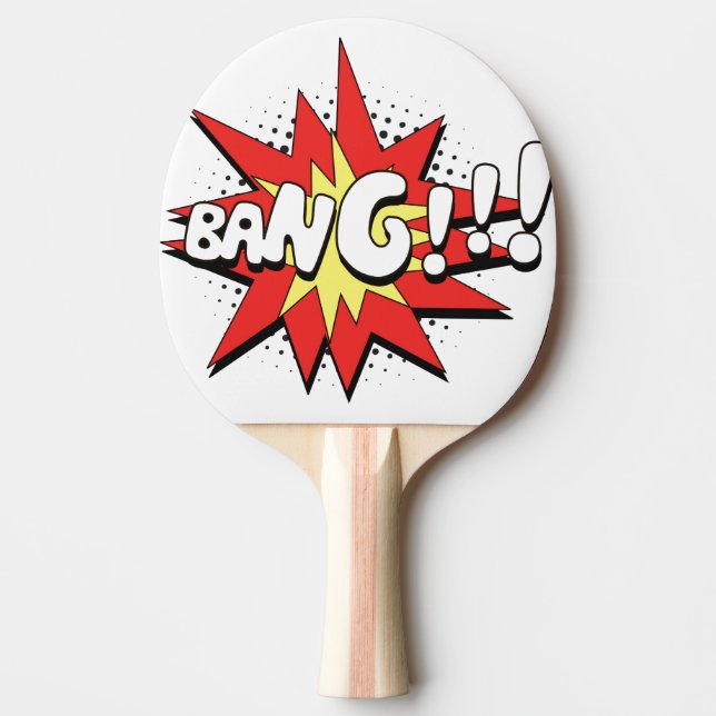 Pala De Ping Pong ¡Explosión cómica del arte pop! (Anverso)