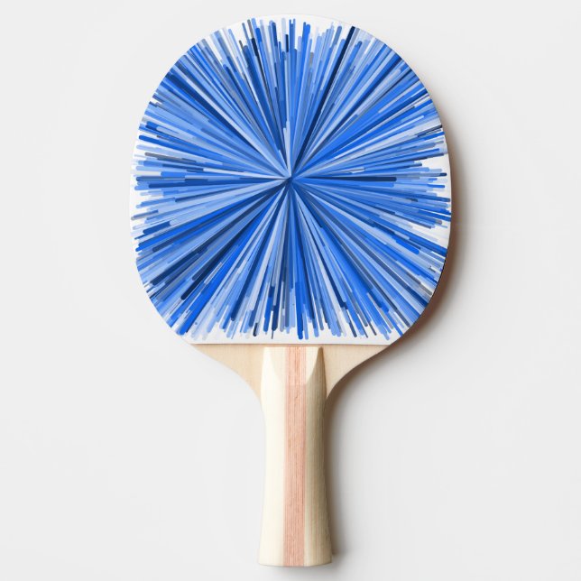 Pala De Ping Pong Explosión de las líneas azules modelo (Anverso)
