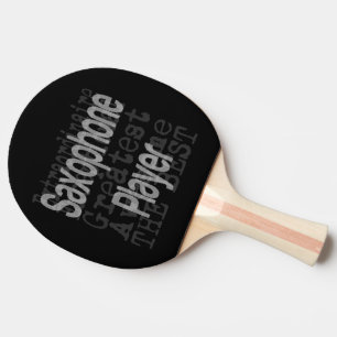 Pala De Ping Pong Extraordinaria del jugador saxofón