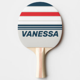 Pala De Ping Pong Fajas Horizontales Warbird con Nombre