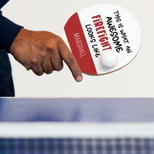 Pala De Ping Pong Famoso bombero ingenioso personalizado