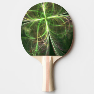 Pala De Ping Pong Fantasía abstracta cuatro deja trono verde