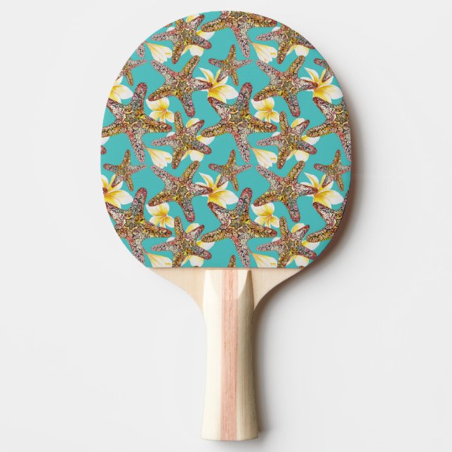 Pala De Ping Pong Fantástico patrón Starfish (Anverso)