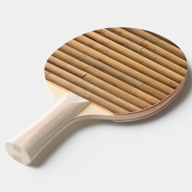 Pala De Ping Pong Faux Log Cabin Siding (Ángulo frontal)
