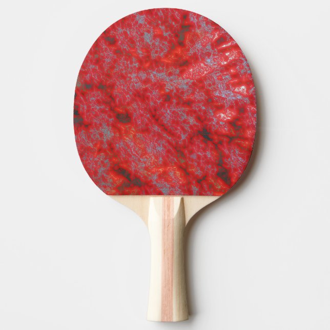 Pala De Ping Pong Faux Red Marble (Anverso)
