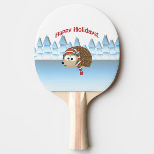 Pala De Ping Pong ¡Felices Fiestas! Winter Hedgehog