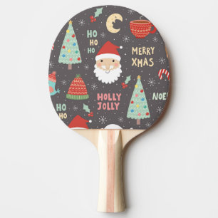Pala De Ping Pong Felices Navidad alegres del acebo
