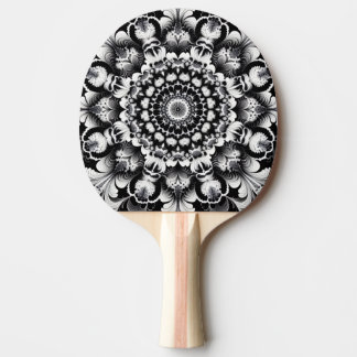 Pala De Ping Pong Felicidad en Blanco y Negro