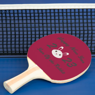 Pala De Ping Pong Feliz Año Nuevo 2023, año del conejo