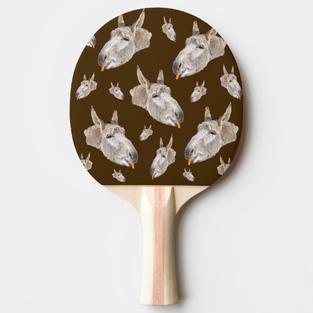 Pala De Ping Pong ¡Feliz Caramelo de Donkey Eating! (Anverso)