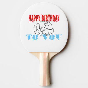 Pala De Ping Pong Feliz Cumpleaños Para Ti