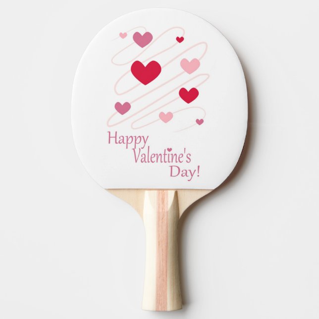 PALA DE PING PONG "FELIZ DÍA DE VALENTINA" OÍDOS (Anverso)