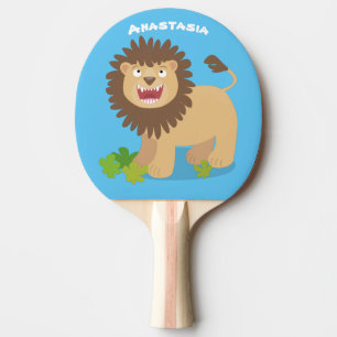 Pala De Ping Pong Feliz ilustracion personalizado ruidoso