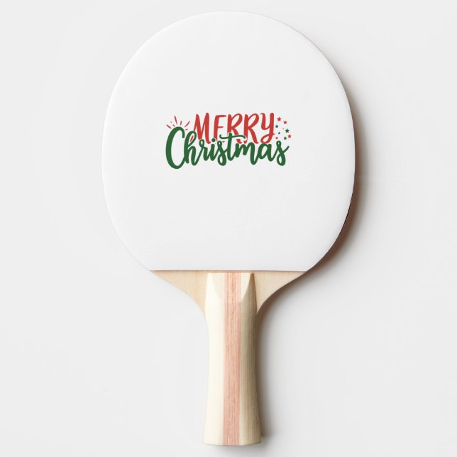 Pala De Ping Pong Feliz Navidad (Anverso)