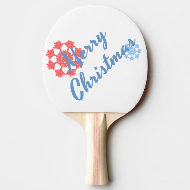 Pala De Ping Pong Feliz Navidad (Reverso)