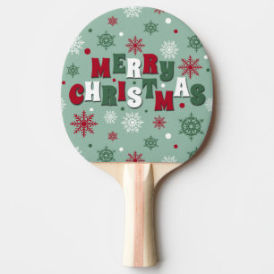 Pala De Ping Pong Feliz Navidad