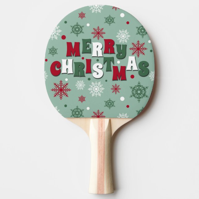 Pala De Ping Pong Feliz Navidad (Anverso)