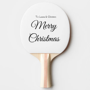 Pala De Ping Pong Feliz Navidad añadir nombre texto regalo personali