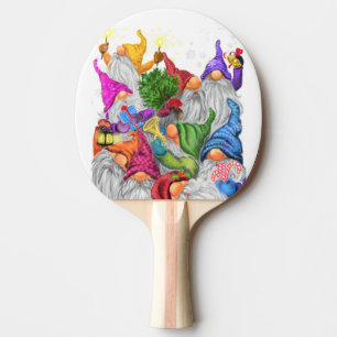 Pala De Ping Pong Feliz Navidad Gnome Ping Pong Paddle
