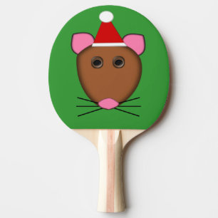 Pala De Ping Pong Feliz Navidad Mouse Ping Pong Paddle