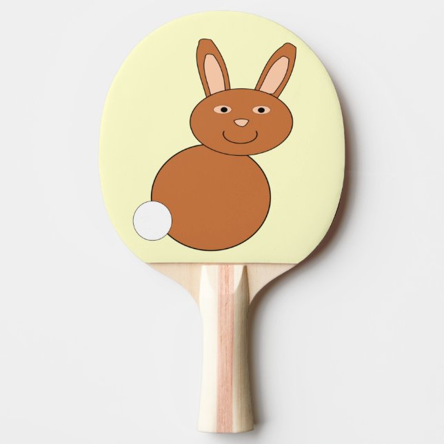 Pala De Ping Pong Feliz Pascua Bunny Ping Pong Paddle (Anverso)