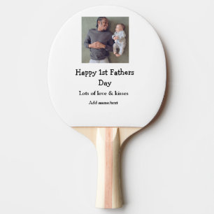 Pala De Ping Pong feliz primer día de los padres añadir nombre amor
