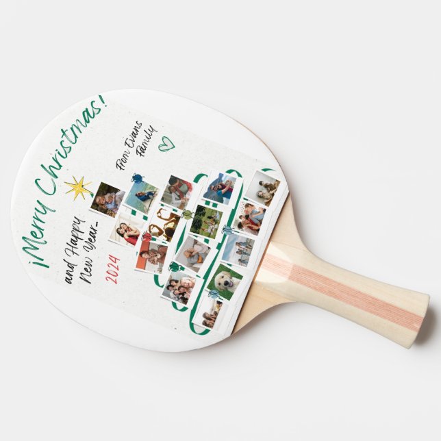 Pala De Ping Pong #FelizAñoNuevoDeLaFamiliaEvansPingPongPaddle (Lateral)