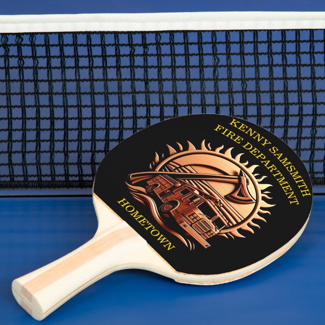 Pala De Ping Pong Feroy Valor Intrincado Diseño Heroico De Camión De (in situ)