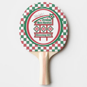 Pala De Ping Pong Festividad de Maratón Retro Marquee de la película