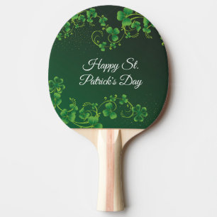 Pala De Ping Pong Fiesta irlandés del Green Shamrock Vine