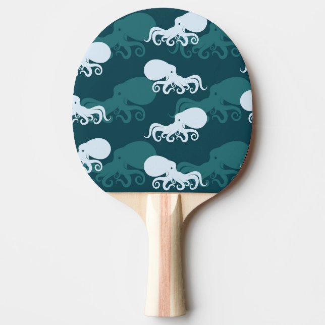 Pala De Ping Pong Filas Del Patrón Octopus (Anverso)
