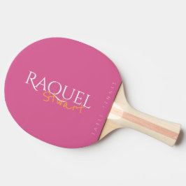 Pala De Ping Pong Firma de ping-pong rosa femenino