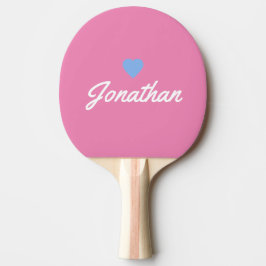 Pala De Ping Pong Firme de Corazón BL Vintage Rosa