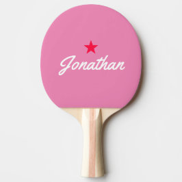 Pala De Ping Pong Firme de Estrella Vintage Rosa