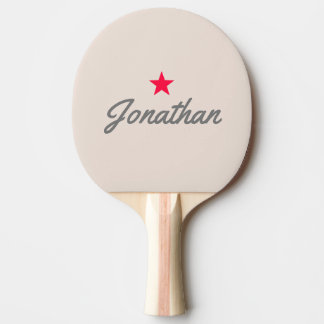 Pala De Ping Pong Firme Estrella Vintage Rosa Castillo de Arena